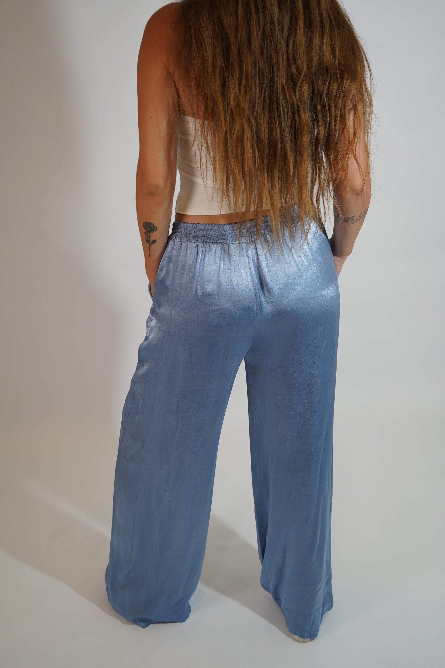 Pantalone raso shiny