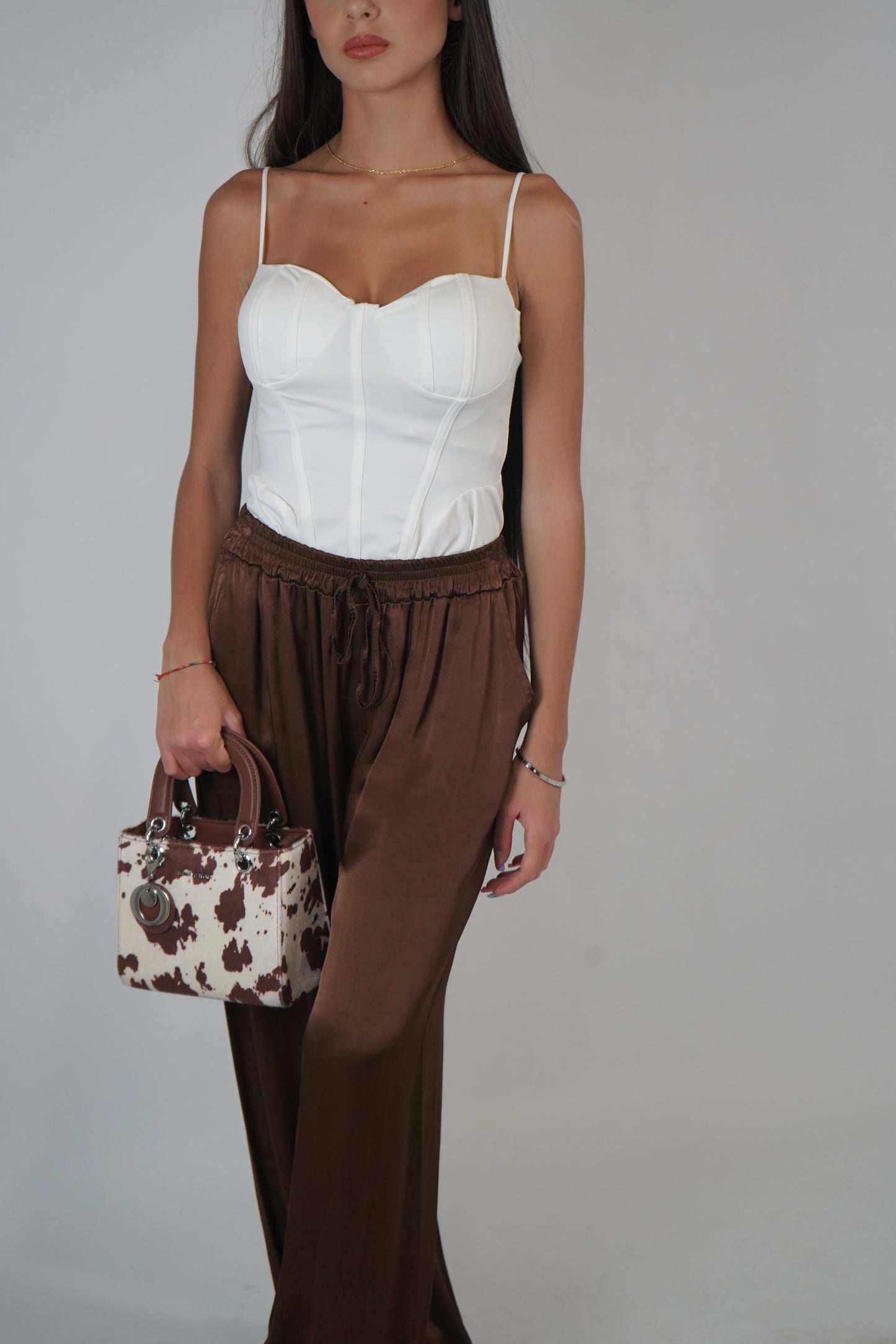 pantalone raso shiny