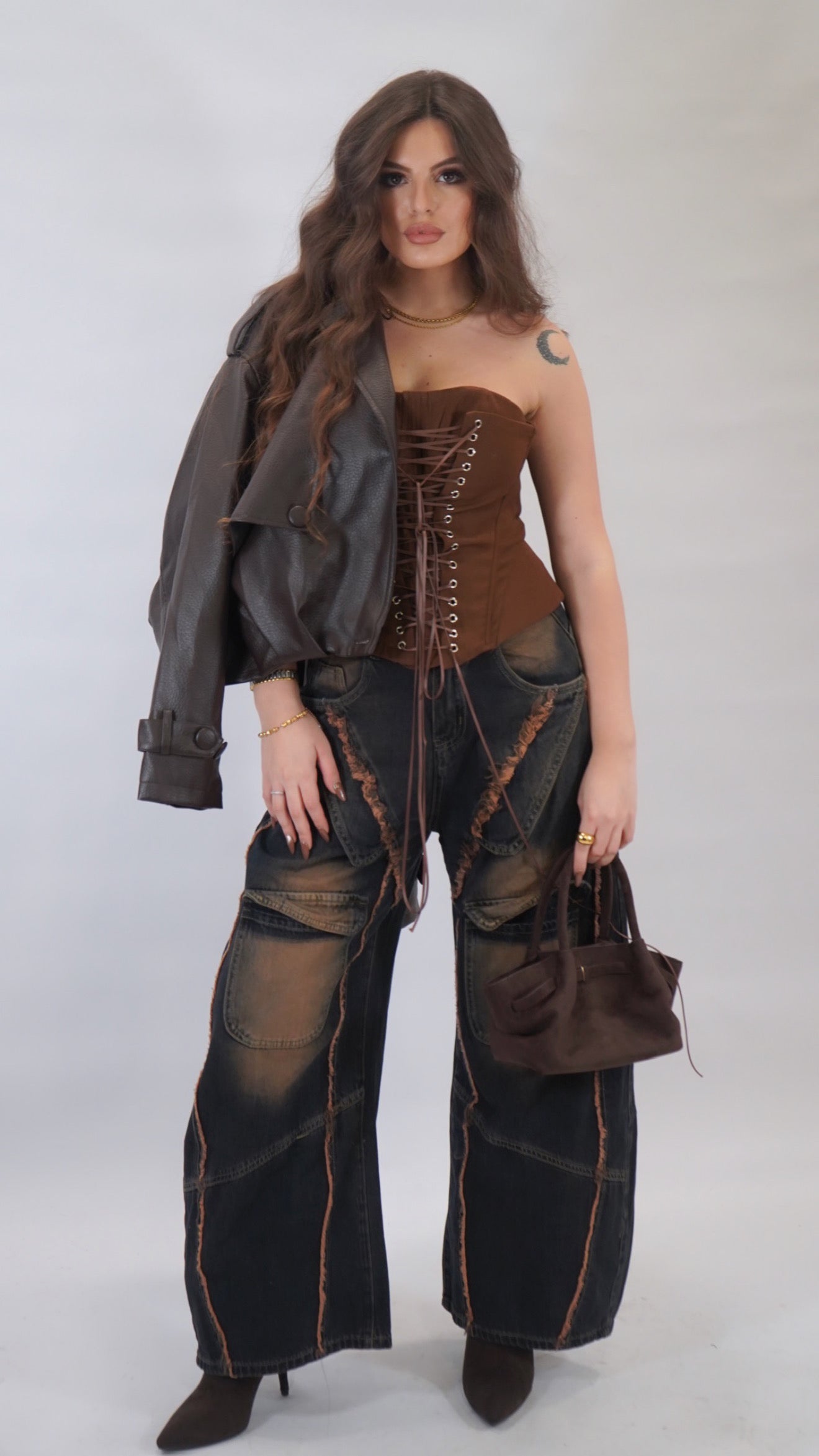 giubbino in pelle kate brown