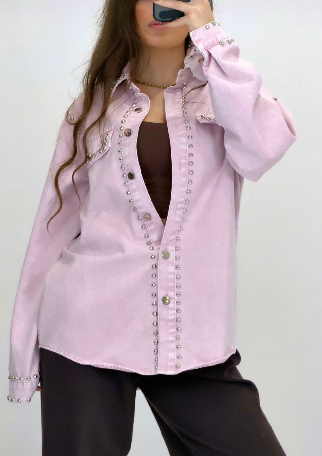 camicia rocky borchie