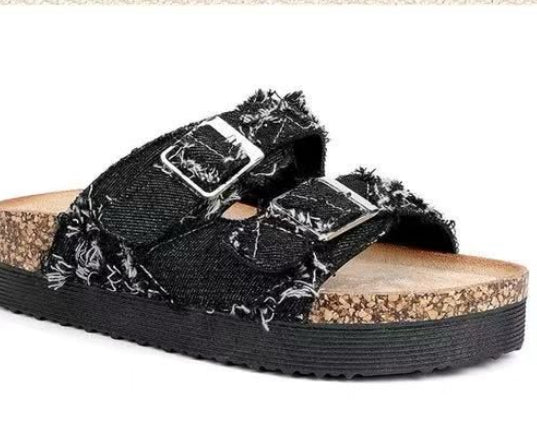 My secrets shoes - Sandali birkenstock style Denim