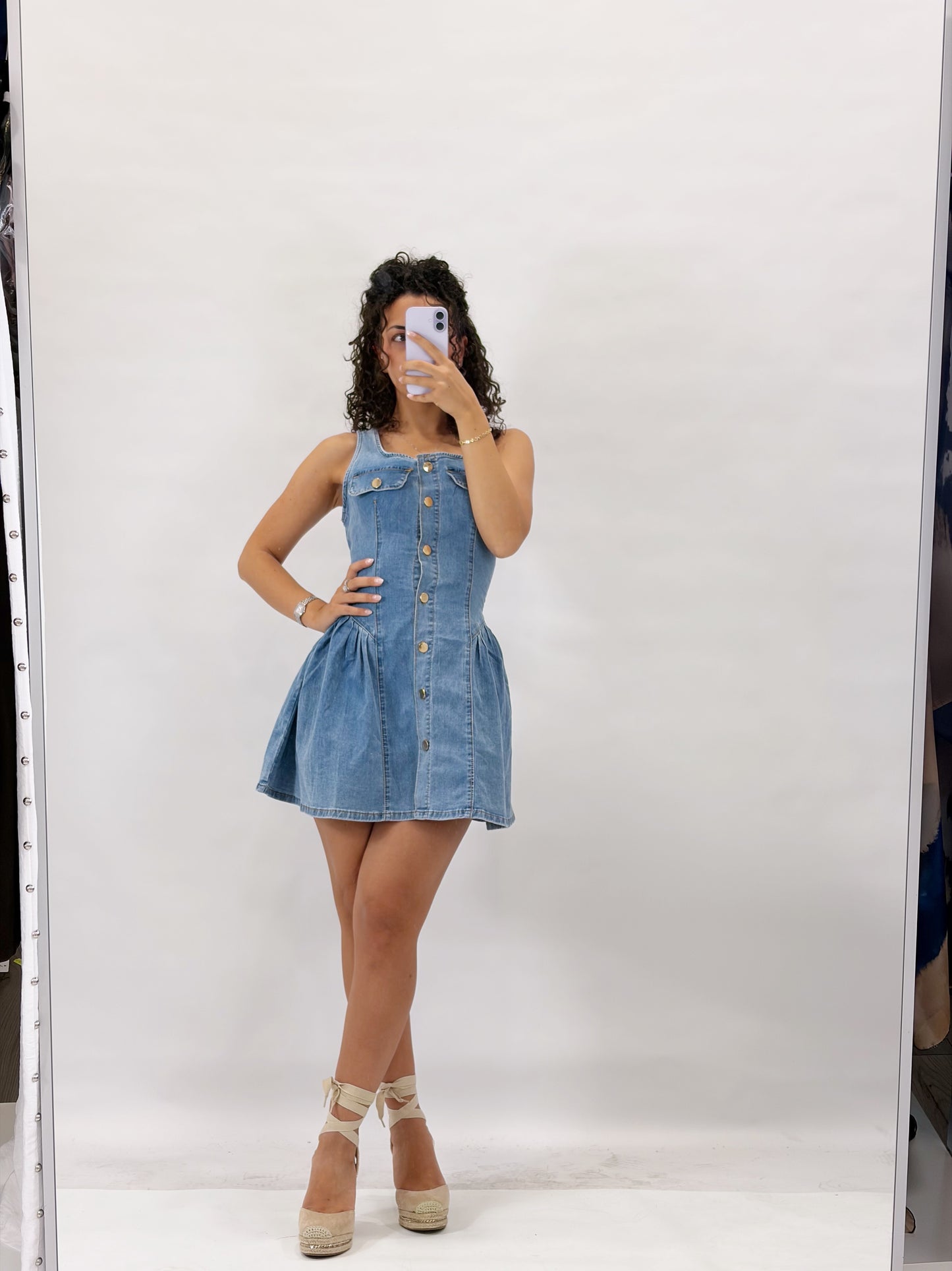 mini dress roby denim