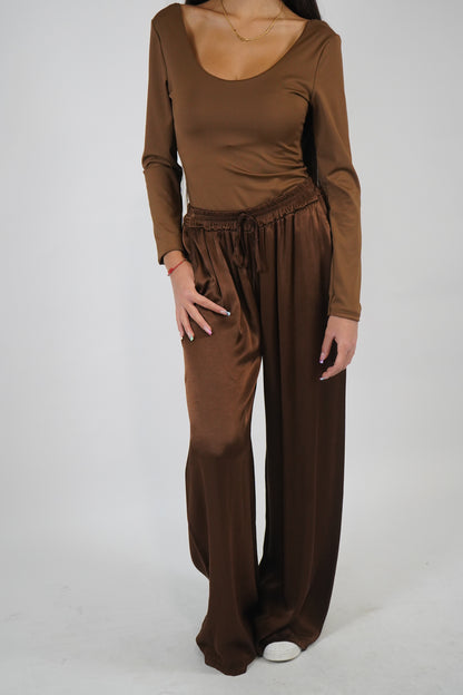 Pantalone raso shiny