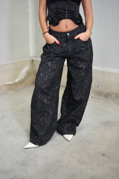 Jeans black leo