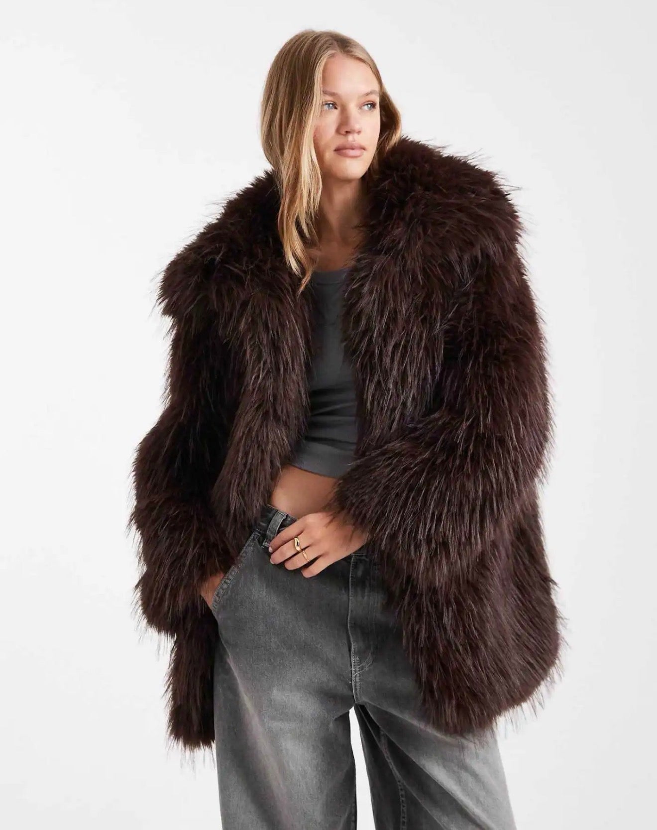 pelliccia milano mid brown