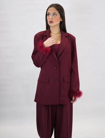 tailleur coordinato piuma