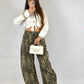 Jeans baggy ballon leopard