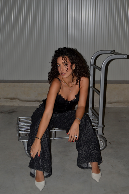 Jeans black leo