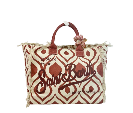 Bag Saint barth style bordeaux
