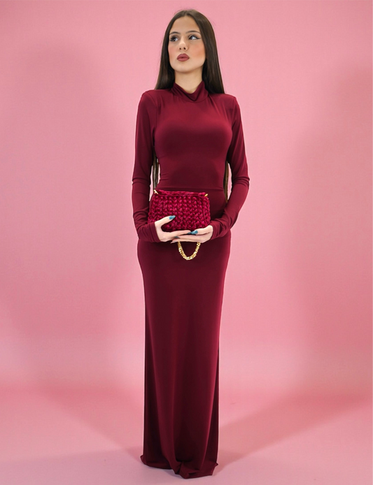 Abito lungo stringhe