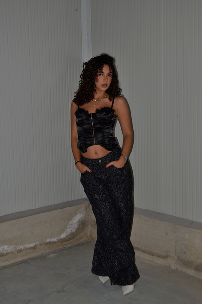 Jeans black leo