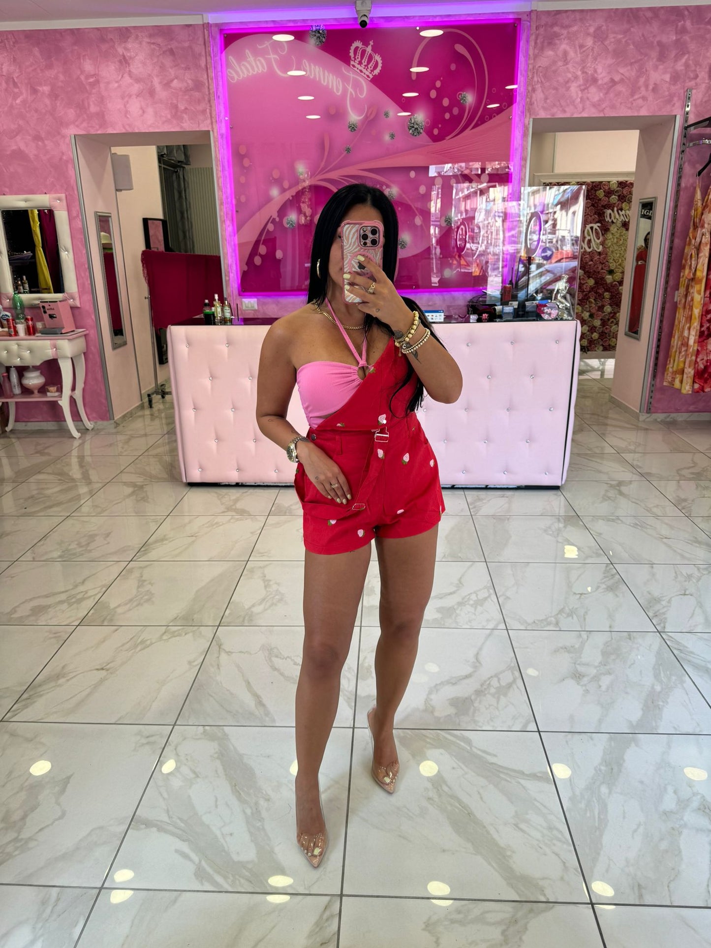 Femme fatale - Salopette Fragola Rossa