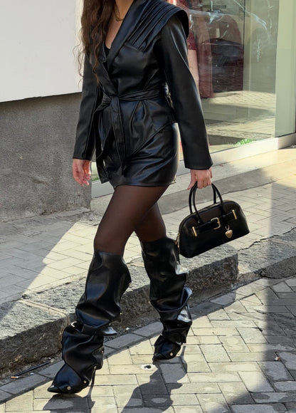 Giubbino in pelle triangle