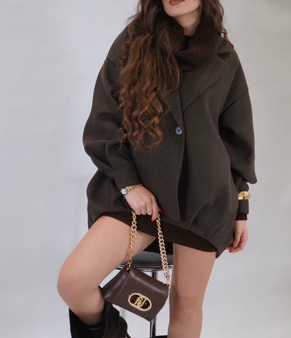 Cappotto brown balenciaga