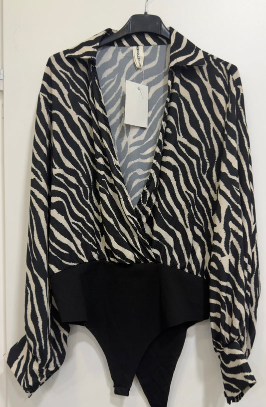 Camicia body zebra