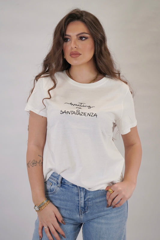 T - shirt santa pazienza