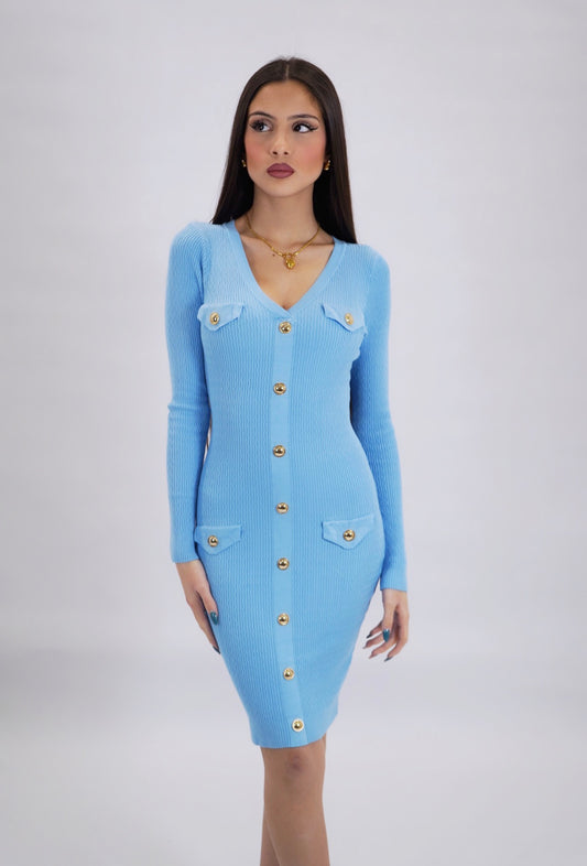 Dress Balmain style lungo