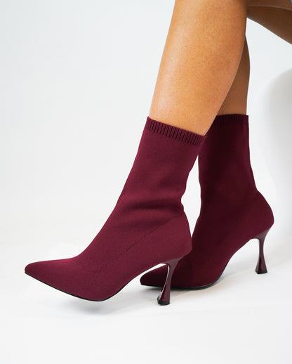 Stivaletto socks Bordeaux