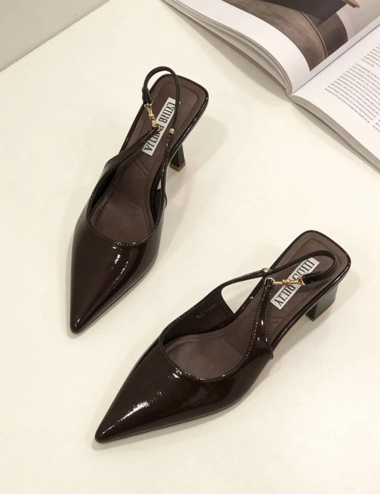 Decoltè chanel style brown