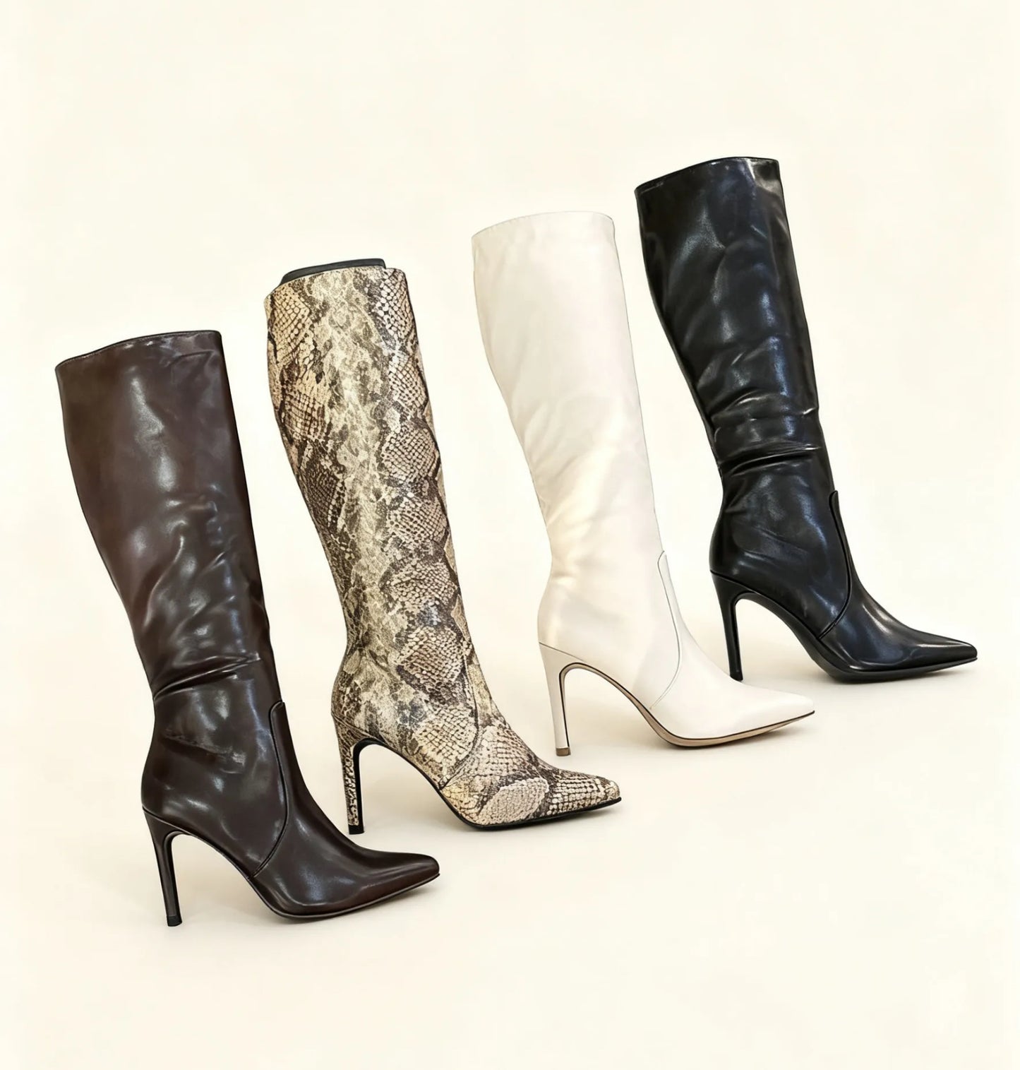 stivale basic in pelle brown