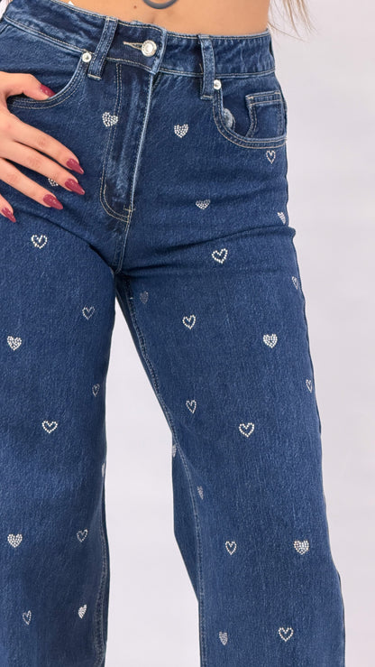 Jeans diamond Heart