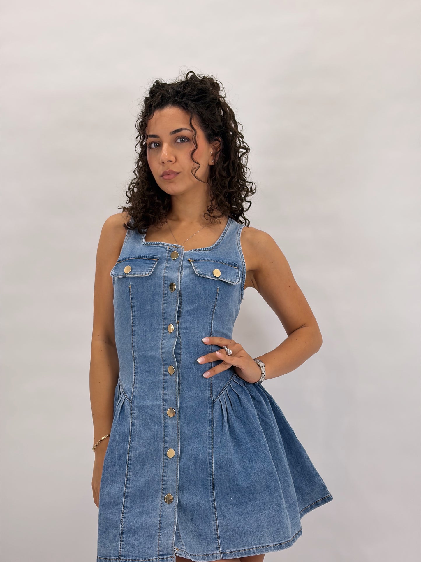 mini dress roby denim