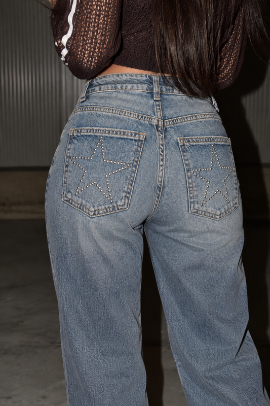 Jeans stella borchiato