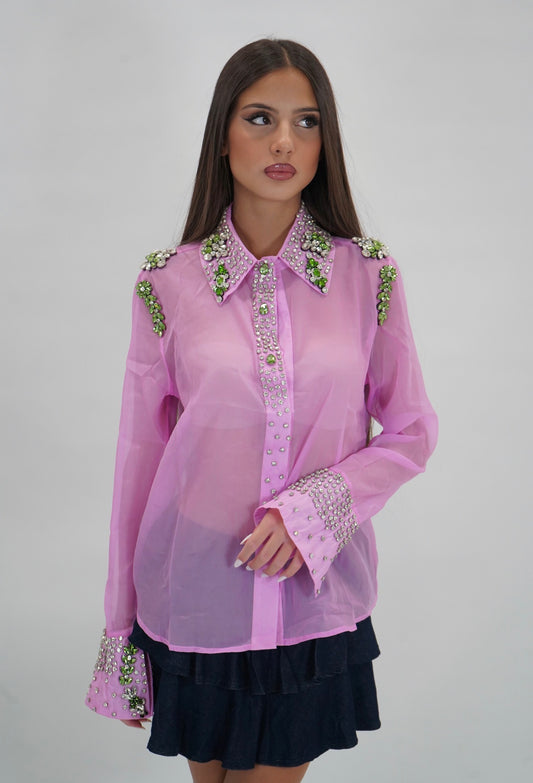 Camicia luxury swaroski