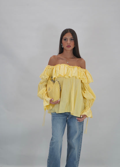 Camicia scollo a barca alexandra