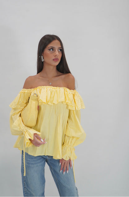 Camicia scollo a barca alexandra
