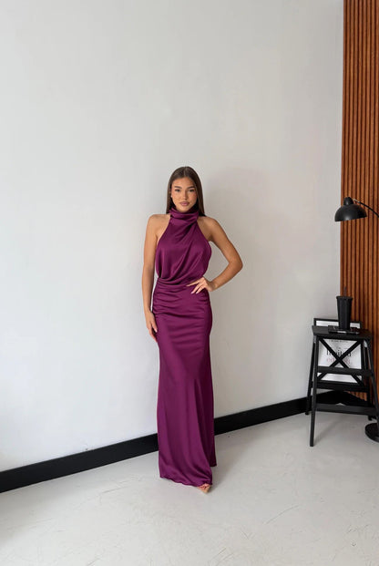 Abito britney elegante in raso