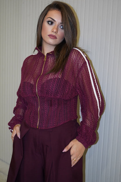 Giacca ady traforata corsetto