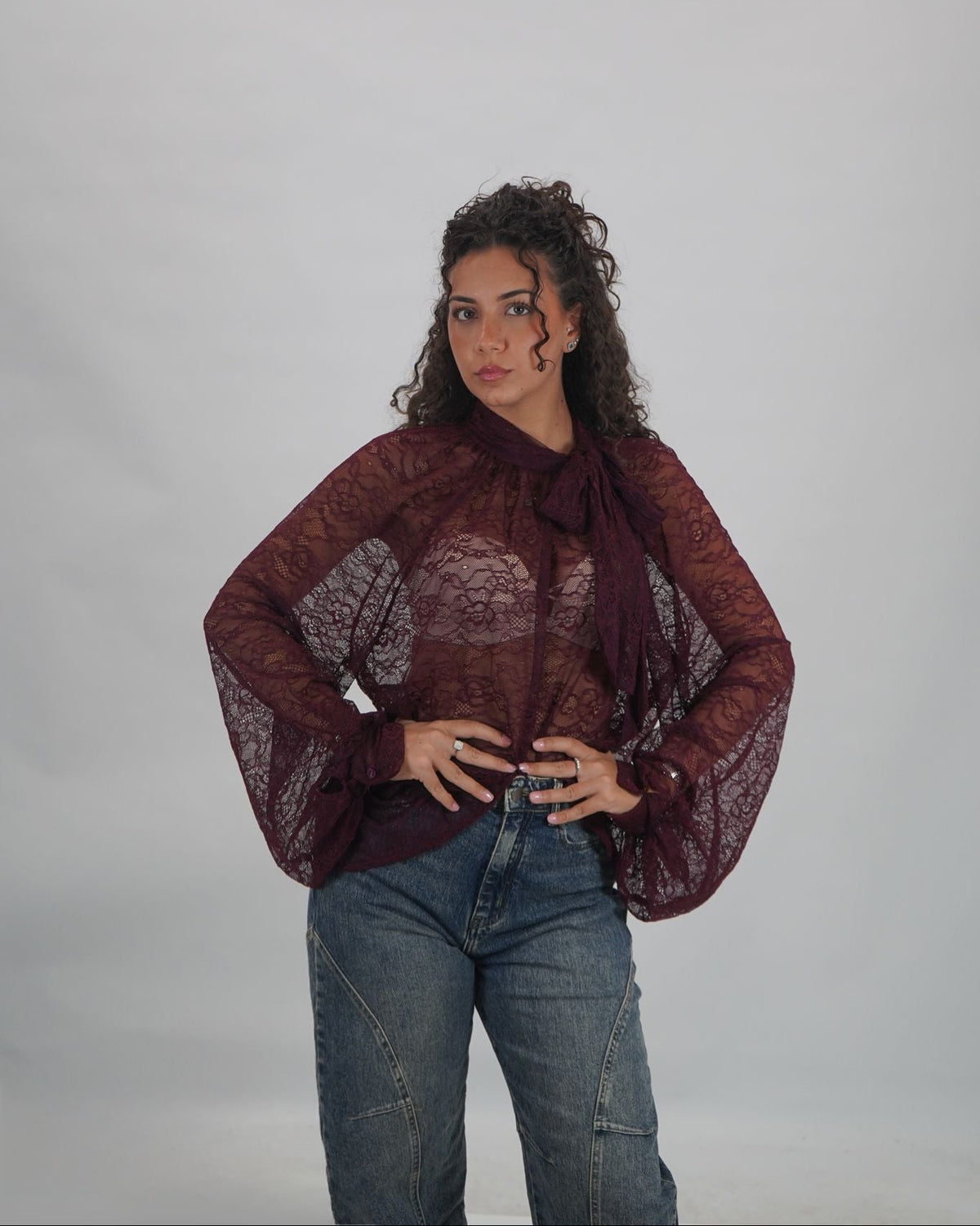 camicia pizzo gresya