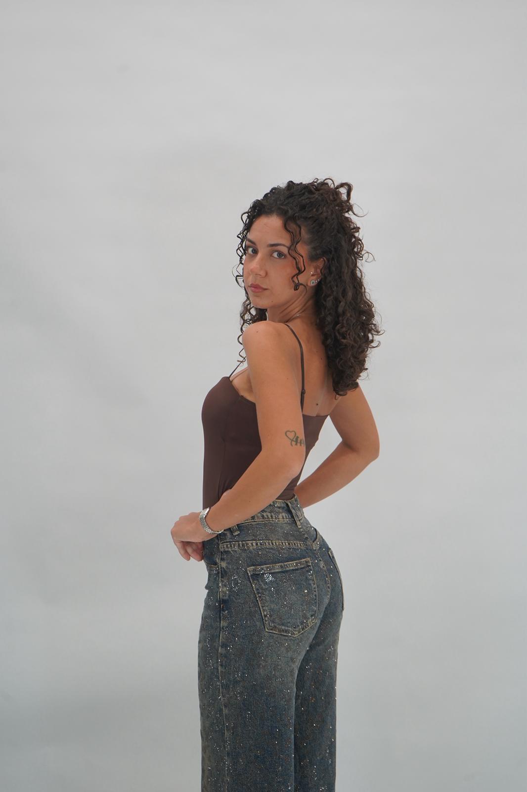 jeans leopard swaroski