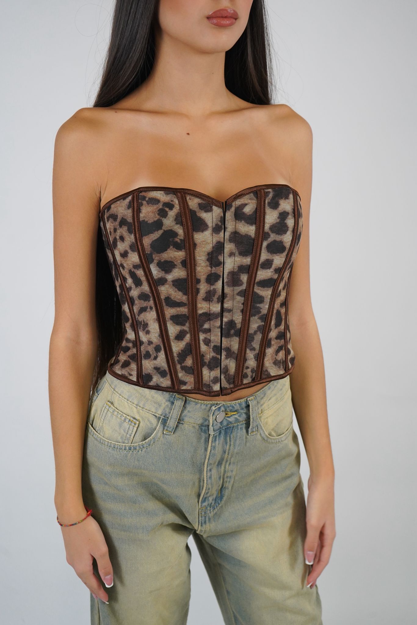 corsetto amber leopard