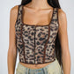 corsetto Amber square leopard
