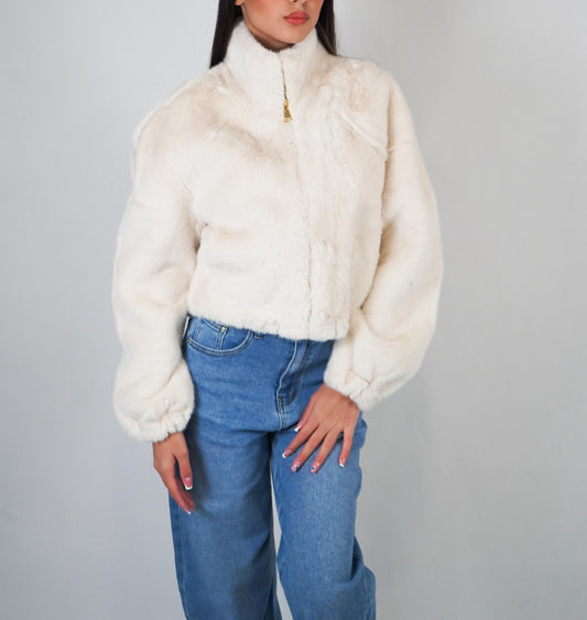 pelliccia zip corta